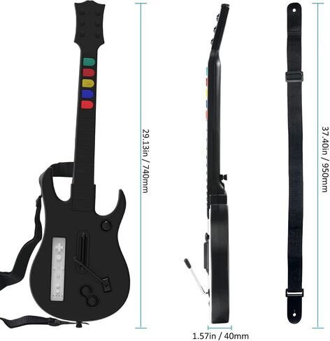 DOYO Guitar Hero، Guitar Hero Wii لألعاب Wii Guitar Hero وRock Band (باستثناء Rock Band 1) اللون أبيض in Kuwait