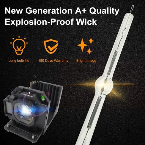 Professional ET-LAB80 Lamp Bulb with Phoenix Original Lamp Burner w/Housing Compatible with Panasonic PT-LB75 LB75NT LB80 LW80NT LB75NTU LB75U LB75NTEA LB75V LB75VU LB78VU LB90U LB90NTU in Saudi Arabia