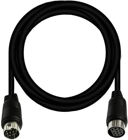 كابل تمديد Traovien Mini DIN 10 Pin، كابل صوت Mini-DIN 10 Pin ذكر إلى أنثى لجهاز استقبال التلفزيون وجهاز العرض وجهاز استقبال الصوت والفيديو وما إلى ذلك (Mini 10Pin ذكر إلى أنثى 10 أقدام) in Saudi Arabia