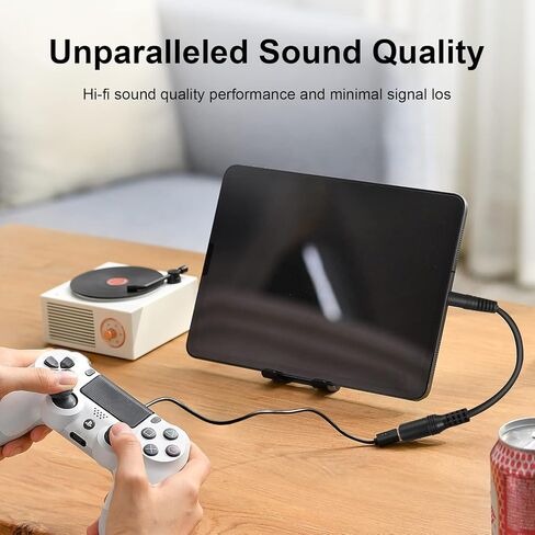 DCEZAEIN 3.5mm Male to Male Stereo Audio Cable for Headphones Car Home Stereo Speakers Tablet Compatible iPhone iPad iPod Echo More - 3FT in Kuwait