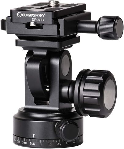SUNWAYFOTO DT 02D50 2-Way Head Tripod Head Black in Saudi Arabia