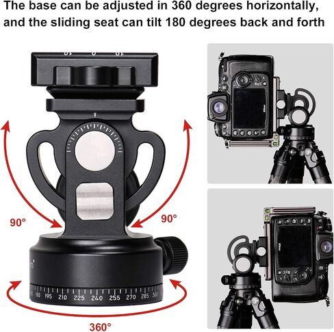 SUNWAYFOTO DT 02D50 2-Way Head Tripod Head Black in Saudi Arabia