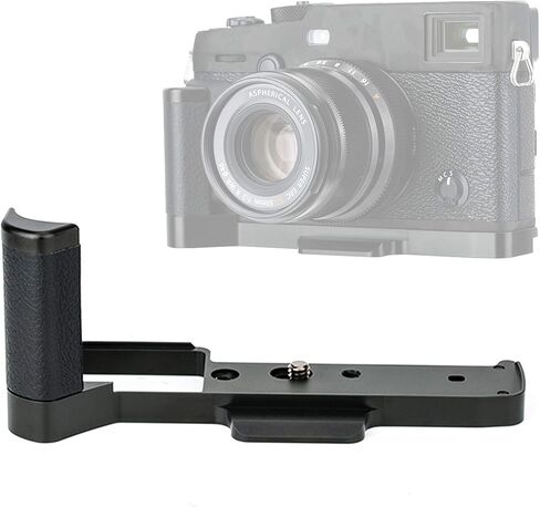 JJC HG-XPRO3 Fuji X-PRO3 Hand Grip, Fuji X-PRO2 Grip, Arca Swiss Type Quick Release QR, Anti Slip Metal Holder Hand Grip, Aluminum Aloy, Compatible with Fujifilm X-PRO3 X-PRO2 X-PRO1 in Saudi Arabia