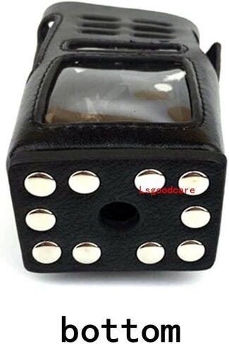 Black Hard Leather Carrying Holder Holster Case with Adjustable Shoulder Strap Compatible for Motorola CB Ham 2 Way Radio GP338 GP339 PRO7450 PRO7350 HT1250 GP328 GP340 Walkie Talkie, by Lsgoodcare in Saudi Arabia