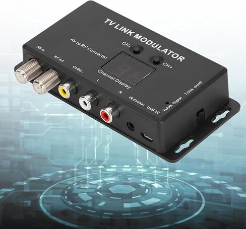 Rf لتحويل المملكة المتحدة Ir 12 × 10 × 3 Tm70 Uhf Tv Link Modulator Av إلى Rf Converter Ir Extender مع عرض القناة in Saudi Arabia