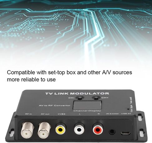 Rf لتحويل المملكة المتحدة Ir 12 × 10 × 3 Tm70 Uhf Tv Link Modulator Av إلى Rf Converter Ir Extender مع عرض القناة in Saudi Arabia