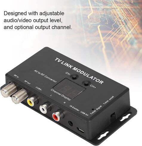 Rf لتحويل المملكة المتحدة Ir 12 × 10 × 3 Tm70 Uhf Tv Link Modulator Av إلى Rf Converter Ir Extender مع عرض القناة in Saudi Arabia