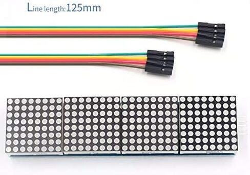 مستلزمات المعدات الكهربائية من دافيتو - MAX7219 وحدة تحكم نقطية مصفوفة دقيقة 4 في شاشة واحدة مع موصل كابل 5P in Kuwait