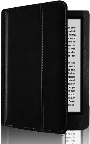 Flip Case Suitable for Kobo Glo 6 Inch Ereader ebooks Model N613 PU Leather Protective Cover (Color : Black) in Kuwait