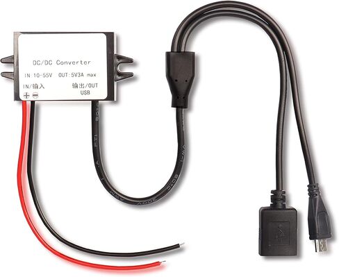 XMSJSIY 12 فولت 36 فولت 48 فولت إلى 5 فولت محول USB صغير تنحى تيار مستمر باك وحدة محول 10-55 فولت إلى 5 فولت 3A 15 واط تيار مستمر إلى تيار مستمر منظم محول طاقة السيارة in Kuwait