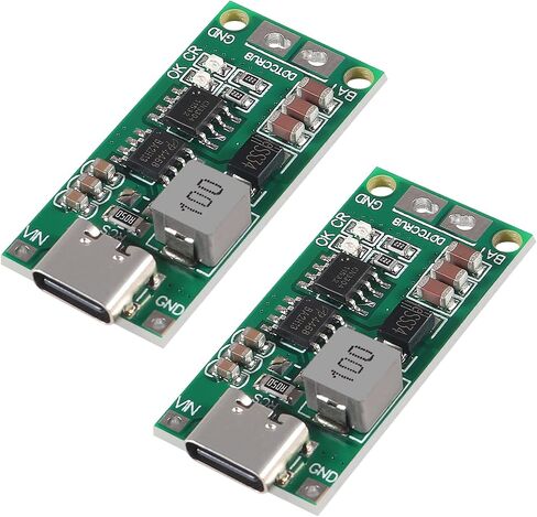 2PCS Multi-Cell 2S 3S 4S Type-C USB Boost Converter to 8.4V 12.6V 16.8V Step-Up Power Module LiPo Polymer Li-Ion Charger Protection Board (2S 2A) in Saudi Arabia