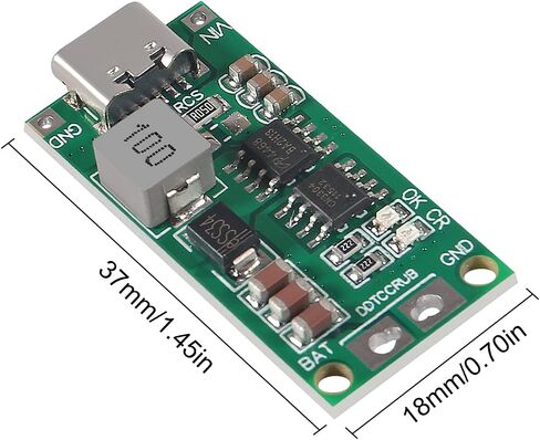 2PCS Multi-Cell 2S 3S 4S Type-C USB Boost Converter to 8.4V 12.6V 16.8V Step-Up Power Module LiPo Polymer Li-Ion Charger Protection Board (2S 2A) in Saudi Arabia