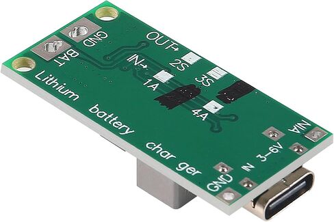 2PCS Multi-Cell 2S 3S 4S Type-C USB Boost Converter to 8.4V 12.6V 16.8V Step-Up Power Module LiPo Polymer Li-Ion Charger Protection Board (2S 2A) in Saudi Arabia