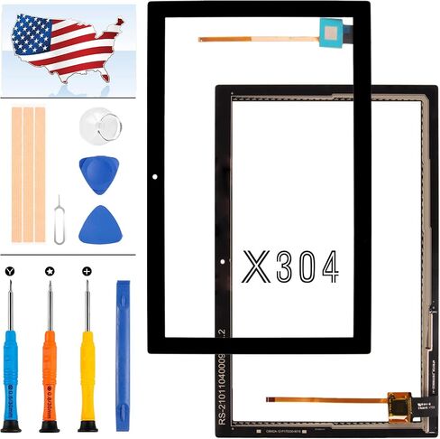 استبدال الشاشة لجهاز Lenovo TAB 4 10 بوصة X304 X304N X304F TB-X304F TB-X304N TB-X304 لوحة شاشة تعمل باللمس مستشعر رقمي مجموعات إصلاح عدسة زجاجية كاملة مع أدوات مجانية (أبيض) in Saudi Arabia