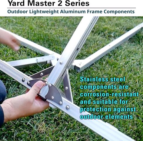 Elite Screens Yard Master Lite, 125-inch Outdoor Projector Screen 16:9 Double Sided Wrinkle-Free Foldable Portable Indoor Movie Projection Screen, | US Based Company 2-Year Warranty,OMS125HLITE in Saudi Arabia