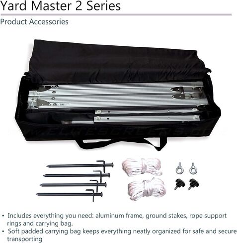 Elite Screens Yard Master Lite, 125-inch Outdoor Projector Screen 16:9 Double Sided Wrinkle-Free Foldable Portable Indoor Movie Projection Screen, | US Based Company 2-Year Warranty,OMS125HLITE in Saudi Arabia