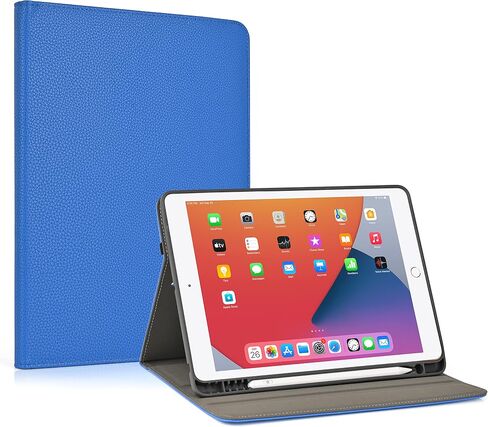 RUBAN Case for iPad 9th / 8th / 7th Generation (2021/2020/2019) 10.2 Inch - Premium Leather Business Multi-Angle Viewing Stand Cover & Pencil Holder, Auto Sleep Wake (BLACK) in Kuwait