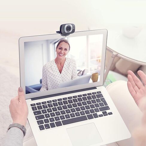 Logitech HD Laptop Webcam C615 with Fold-and-Go Design, 360-Degree Swivel, 1080p Camera in Saudi Arabia