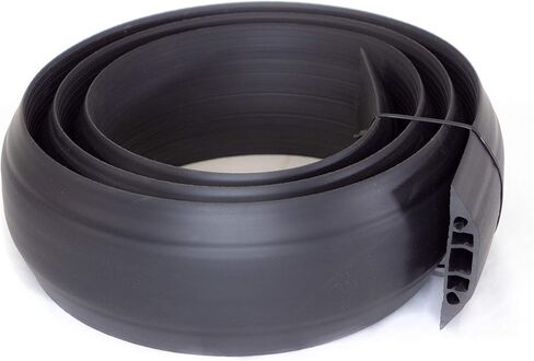 Line Boss 3-Channel Wire Hider, Cord Protector and Cable Organizer for Industrial Cable Management, 4.5 in. X 5 ft., Black, 6500-5C in Saudi Arabia