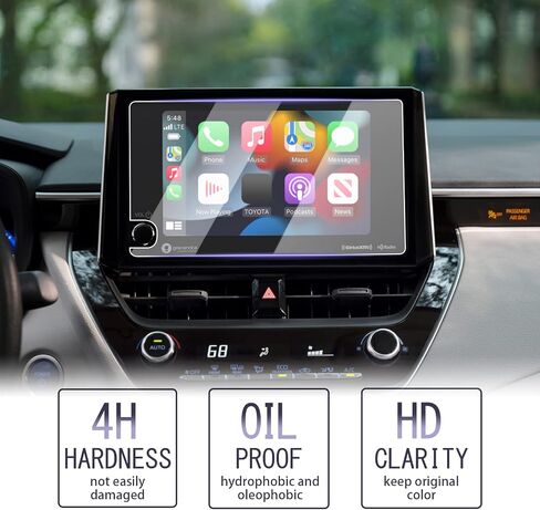 LUWU for 2023 Toyota Corolla Screen Protector 8Inch 2023 Corolla Screen Protector Corolla Screen Protector Foils 2023 Corolla Navigation Touchscreen PET Protective Film 2023 Toyota Corolla Accessories 2PCS in Saudi Arabia