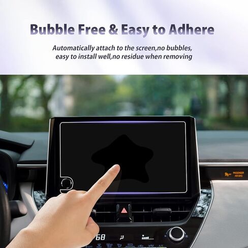LUWU for 2023 Toyota Corolla Screen Protector 8Inch 2023 Corolla Screen Protector Corolla Screen Protector Foils 2023 Corolla Navigation Touchscreen PET Protective Film 2023 Toyota Corolla Accessories 2PCS in Saudi Arabia