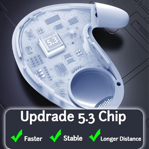 سماعات أذن Loluka غير مرئية تعمل لمدة 24 ساعة، سماعات أذن بلوتوث صغيرة، سماعات أذن لاسلكية حقيقية، ستيريو هاي فاي موسيقى IPX4 مقاومة للماء، خاصية إلغاء الضوضاء مع حافظة شحن لاسلكية in Kuwait