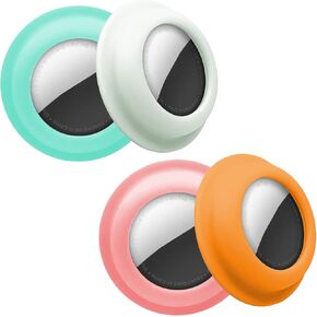 4-Pack for AirTag Holder Adhesive, Silicone Sticker Case Fits Gen 1/2 in Kuwait
