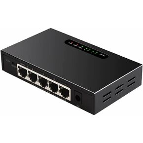 محول شبكة إيثرنت غير مُدار بـ 5 منافذ جيجابت | التوصيل والتشغيل | تحسين حركة المرور | محول PoE غير مُدار (4 منافذ PoE) in Kuwait