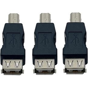 Traovien USB 2.0 A Female to USB B Print Male Adapter Converter USB AF/BM Adapter 3 PCS in Saudi Arabia