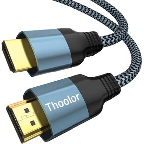 HDMI Cable, HDMI to HDMI Cable 6FT HDMI Cord 18Gbps High Speed HDMI 2.0 Cable, 4K, 3D, 2160P, 1080P, 28AWG Braided HDMI Cord for Laptop, Monitor, PS5, PS4, Xbox One, Fire TV, & More in Saudi Arabia