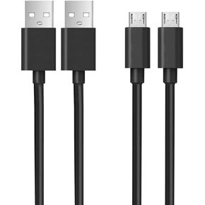 Micro USB 3Ft Replacement Extra Long Cable for Charging Fire Tablet HD HDX, Fire HD 7 8 10 and Kids Edition(Fire 1st-8th Ge), Kindle E-Readers,2Pack 3FT Charging Cable