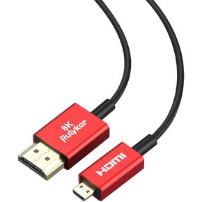 8K Fiber Optic HDMI Cable, 16FT,HDMI 2.1 Cable 48Gbps Ultra High Speed,8K@60Hz/4K@120Hz,Dynamic HDR/eARC/VRR, Ultra HD Directional HDMI Cord Compatible with HDTV PC RTX4090