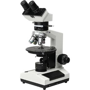 BestScope BS-5060T مجهر مركب ثلاثي العينيات مستقطب، عدسات WF10x، أهداف لونية خالية من الإجهاد، عدسة برتراند، تكبير 40x-400x، إضاءة هالوجين منقولة، مكثف آبي، غشاء قزحية، مرحلة مستديرة، 110 فولت in Kuwait