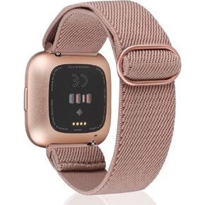 TOYOUTHS Compatible with Fitbit Versa/Versa 2 Bands for Women Men Adjustable Elastic Nylon Fabric Strap Replacement for Versa Lite Edition Stretchy Solo Loop Bracelet Wristband Accessories in Kuwait