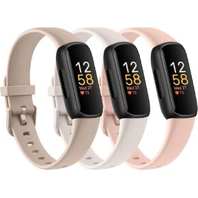 حزمة من 3 أساور سيليكون من أجل Fitbit Inspire 3 أساور معصم بديلة للنساء والرجال، أربطة رياضية ناعمة قابلة للتعديل مقاومة للماء متوافقة مع جهاز تتبع اللياقة البدنية Fitbit Inspire 3 (ليس من أجل Inspire HR/Inspire1) in Kuwait