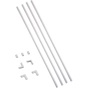 مجموعة إدارة الكابلات من Wiremold، CordMate II، منظم ومخفي السلك، غطاء السلك، خافي العيوب، وواقي للجدار، سعة متوسطة، CMK50