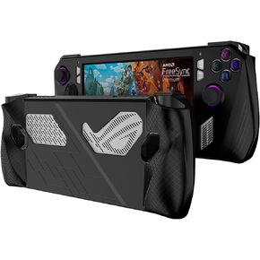 حافظة سيليكون Hounyoln لجهاز ROG Ally، غطاء حماية كامل مضاد للانزلاق وممتص للصدمات وغطاء مضاد للخدش يناسب Rog Ally (أسود (جراب سيليكون)) in Kuwait