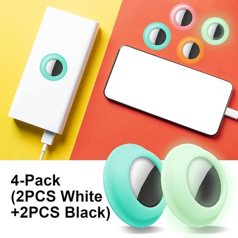 4-Pack for AirTag Holder Adhesive, Silicone Sticker Case Fits Gen 1/2 in Kuwait