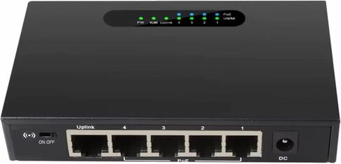 محول شبكة إيثرنت غير مُدار بـ 5 منافذ جيجابت | التوصيل والتشغيل | تحسين حركة المرور | محول PoE غير مُدار (4 منافذ PoE) in Kuwait