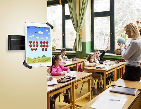 حامل امان يثبت على الحائط - حامل تابلت بذراع مفصلي CTA مع دوران 360 درجة لايباد الجيل العاشر 10.9 انش وايباد الجيل السابع والثامن والتاسع 10.2 انش وايباد برو 12.9 انش والتابلت 7-13 انش - اسود in Kuwait