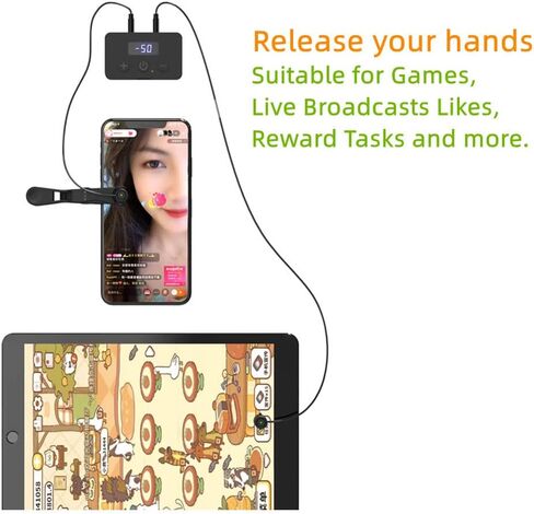 جهاز Pankia Box Mute Auto Clicker Screen، جهاز النقر التلقائي المحاكي للإصبع، جهاز النقر التلقائي المستمر للألعاب، الإعجابات بالبث المباشر، ومهام المكافأة in Kuwait