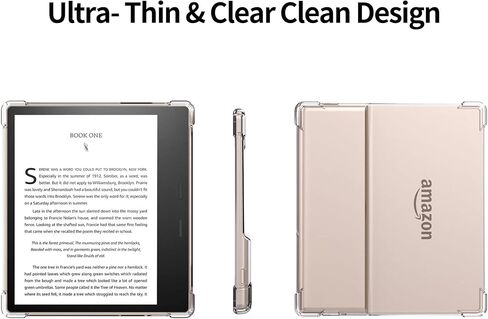 XUYICC Case Fits Kindle Oasis (9th Generation 2017 & 10th Generation 2019 Release) 7“ Transparent, Lightweight Bumper Corners Slim Rubber TPU Back Cover - Clear in Kuwait