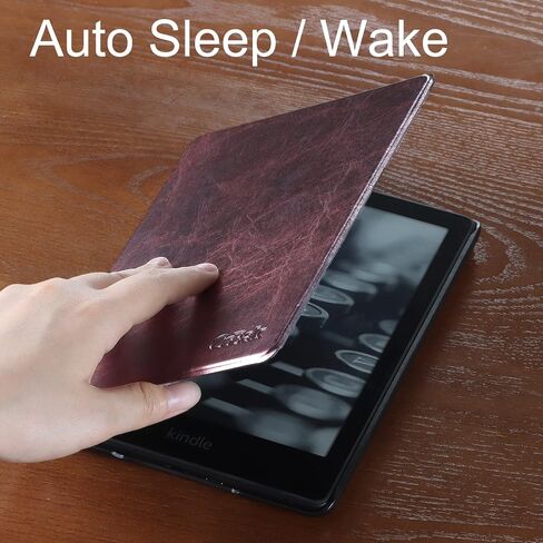 CoBak Case for Kindle Paperwhite - All New PU Leather Cover with Auto Sleep Wake Feature for Kindle Paperwhite Signature Edition and Kindle Paperwhite 11th Generation 2021 Released in Saudi Arabia