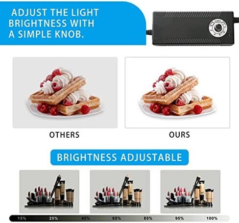 Light Box Photography 16"x16" with 160LED Lights and 6 Color Backdrops, Photo Box with Lights | Foldable Photo Studio with Adjustable Brightness, 3000-6500K Bi-Color Portable Light Box Shooting in Saudi Arabia