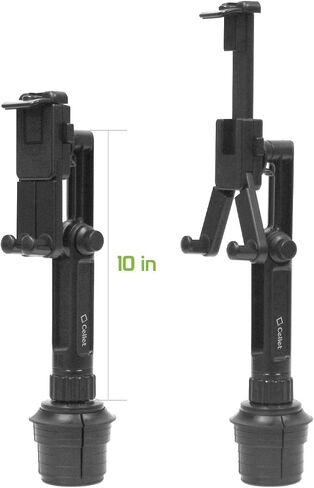 Cellet Universal Smartphone 360 Adjustable Cup Holder Mount, Hands Free Automobile Cradle Compatible with Apple iPhone Xs Max XR 8 Plus, Galaxy S10 S10e S10Plus, S9 S9Plus Note 9, GPS (13in Neck) in Saudi Arabia