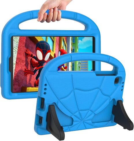 Kids Case for Samsung Galaxy Tab A7 Lite 8.7 Inch 2021, DJ&RPPQ Lightweight Shockproof Kid-Proof Cute Cover with Handle Kickstand for Galaxy Tab A7 Lite 8.7 Inch (SM-T220/T225/T227)-Green in Kuwait