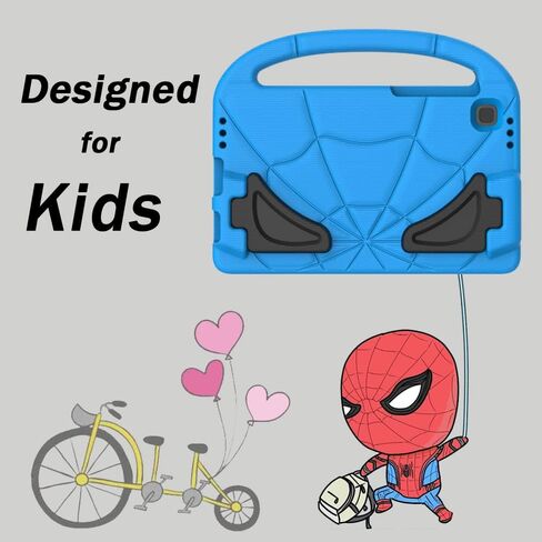 Kids Case for Samsung Galaxy Tab A7 Lite 8.7 Inch 2021, DJ&RPPQ Lightweight Shockproof Kid-Proof Cute Cover with Handle Kickstand for Galaxy Tab A7 Lite 8.7 Inch (SM-T220/T225/T227)-Green in Kuwait