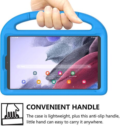 Kids Case for Samsung Galaxy Tab A7 Lite 8.7 Inch 2021, DJ&RPPQ Lightweight Shockproof Kid-Proof Cute Cover with Handle Kickstand for Galaxy Tab A7 Lite 8.7 Inch (SM-T220/T225/T227)-Green in Kuwait