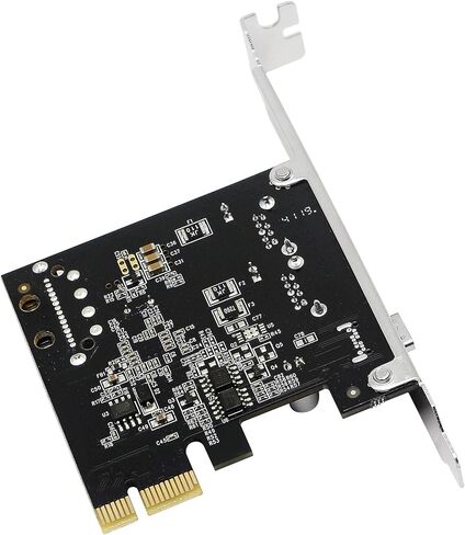 SinLoon PCI-E to USB 3.0 & Type-C 3.1 Expasion Card with 15-Pin SATA Power Connector Build in Self-Powered Technology-No Need Additional Power Supply in Saudi Arabia