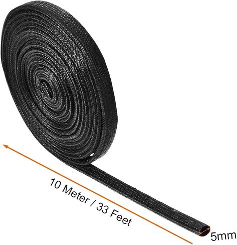 uxcell Insulation Braid Sleeve, 33Ft-3mm High TEMP Silicone Fiberglass Sleeve White in Kuwait